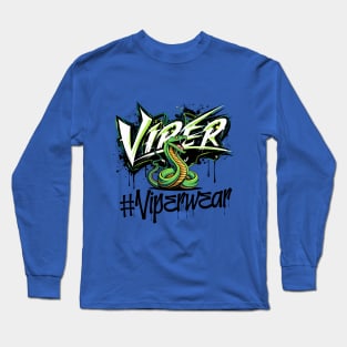 Green Viper Wear - Venomous Urban Style Snake Theme Long Sleeve T-Shirt